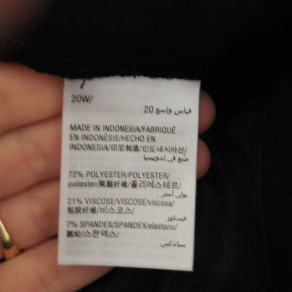 Charter club plus size straight leg black pants - Picture 7 of 8